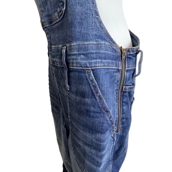 NWT MADEWELL Stovepipe Overalls Women Large Cosman Wash Blue Denim Skinny Jeans - Picture 8 of 13